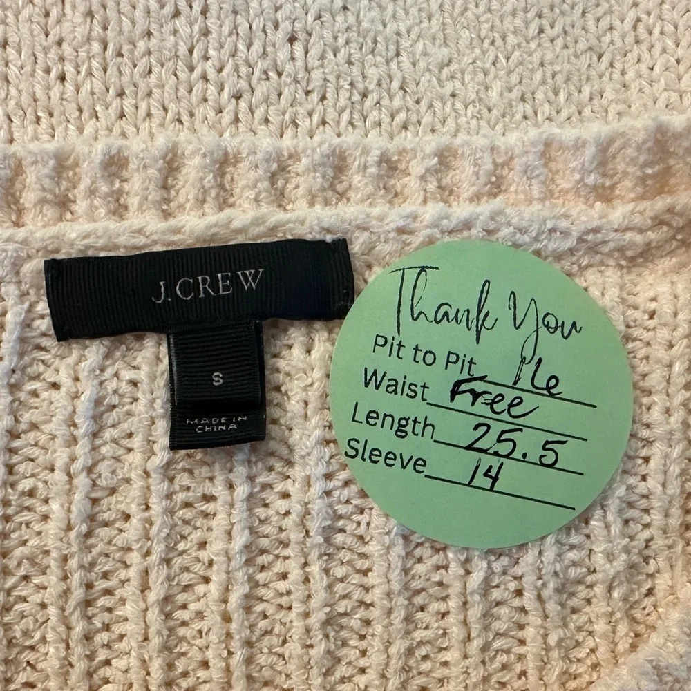 J. Crew Twisted Stitch Crewneck Cable-knit Sweater in Ivory - Picture 5 of 5